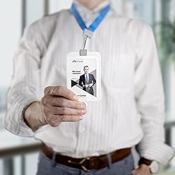 Phomo Self Retractable ID Badge Holders with
