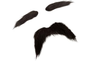 Fake Beards Mustaches And Eyebrows Set Adhesive Beard Mustaches Halloween Cosplay Costume Accessories For Kid Adult Party Pro