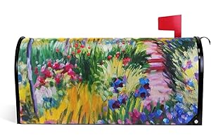 WOOR Monet Painting Magnetic Mailbox Cover MailWraps Garden Yard Home Decor for Outside Standard Size-18"x 20.8"