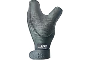 Hunt & Seek Thick Cow Leather Archery Hand Guard Protector Bow Glove for Traditional Long Recurve & Compound Bow