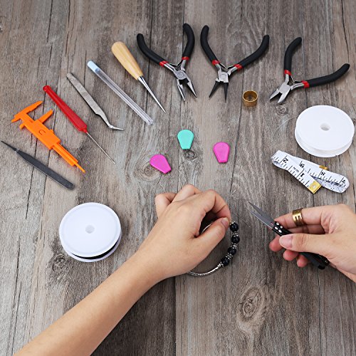 Jewelry Making Supplies, 24 Pieces Jewelry Making Kit Tools for Professional Jewelry Crafting