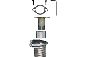 GenExhaust for WGen11500TFc Generator 1.5 Galvanized Steel tubing Exhaust Extension 8 Feet Long