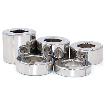 Paar-Ring, magnetisches Schloss, Metall, Scrotum Anhänger, Kugeldehner, Testis, Gewicht C-Ock, P-énis-Fessel, Edelstahl, Spie