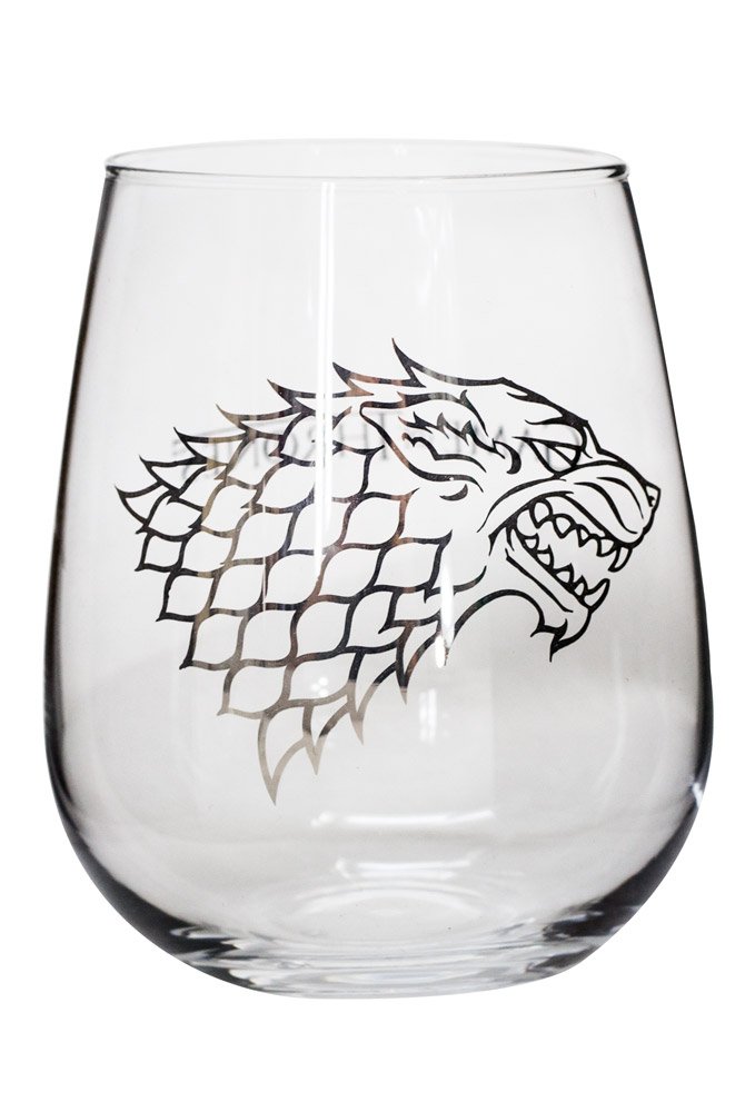 Game of Thrones Collectible Wine Glass Set (House Stark House Targaryen) 871001003952 eBay
