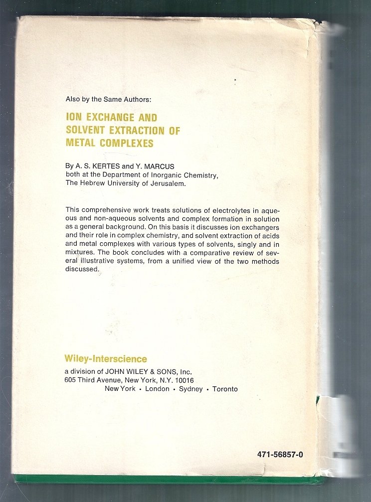 Solvent Extraction Research Proceedings On The Fifth International Conference On Solvent Extraction Chemistry 5th Icsec Held In Jerusalem Israel 16 18 September 1968 Kertes A Marcus Y Editors Amazon Com Books Solvent Extraction Research Proceedings On The Fifth International Conference On Solvent Extraction Chemistry 5th Icsec Held In Jerusalem Israel 16 18 September 1968 Kertes A Marcus Y Editors Amazon Com Books