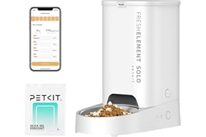 PETKIT Automatic Cat Feeder, 2.4G WiFi Automatic Dog Feeder, App Control Pet Food Dispenser with Triple Fresh-Lock System, Up to 10 Meals Per Day, Schedule Feeding, Food Shortage Alert, 3L Capacity