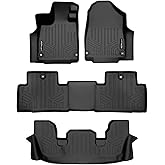 SMARTLINER Custom Fit All Weather Floor Mats 3 Row Liner Set Compatible with 2022-2025 Acura MDX