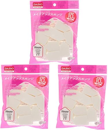 Amazon Daiso メイクアップスポンジ 10個 ダイソー ビューティー 通販