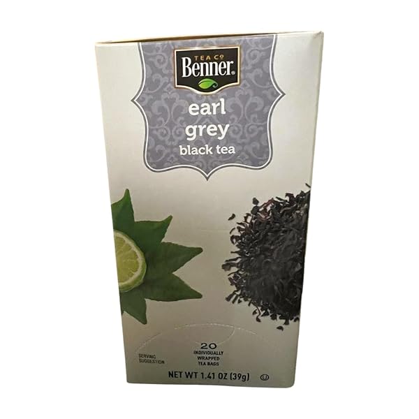 TEA CO BENNER HERBAL TEA BLENDS GIFT SET, CHAMOMILE, LEMON GINSENG, EARL GREY, 3 FLAVORS, CRAFTED FOR RELAXATION