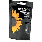 Dylon Hand Dye, Fabric Dye Sachet for Clothes &amp; Soft Furnishings, 50g - Sunflower Yellow