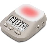 dretec My Routine Learning Timer, Timer, Countdown, Silence, Volume Switching Function, Up to 199 Minutes and 55 Seconds, Repeat, Interval Timer, Study Timer, Clock Function, Multiple Timer Settings,