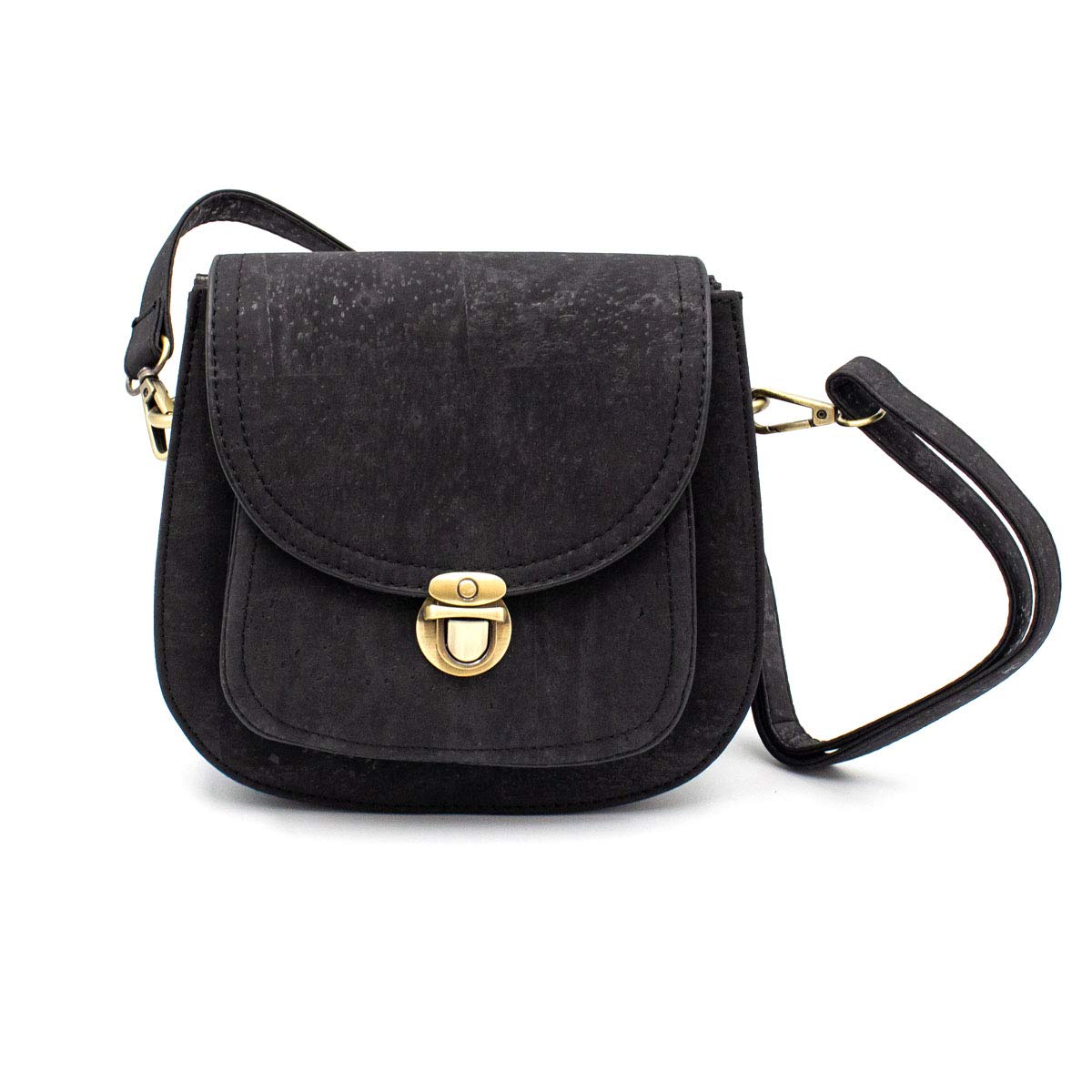 Black Cork Vegan Crossbody Bag Purse Trending Design Veganfriendly