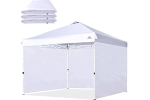SCOCANOPY Sidewalls for 10x10 Canopy Frame, 3 Pack SunWalls Only,White
