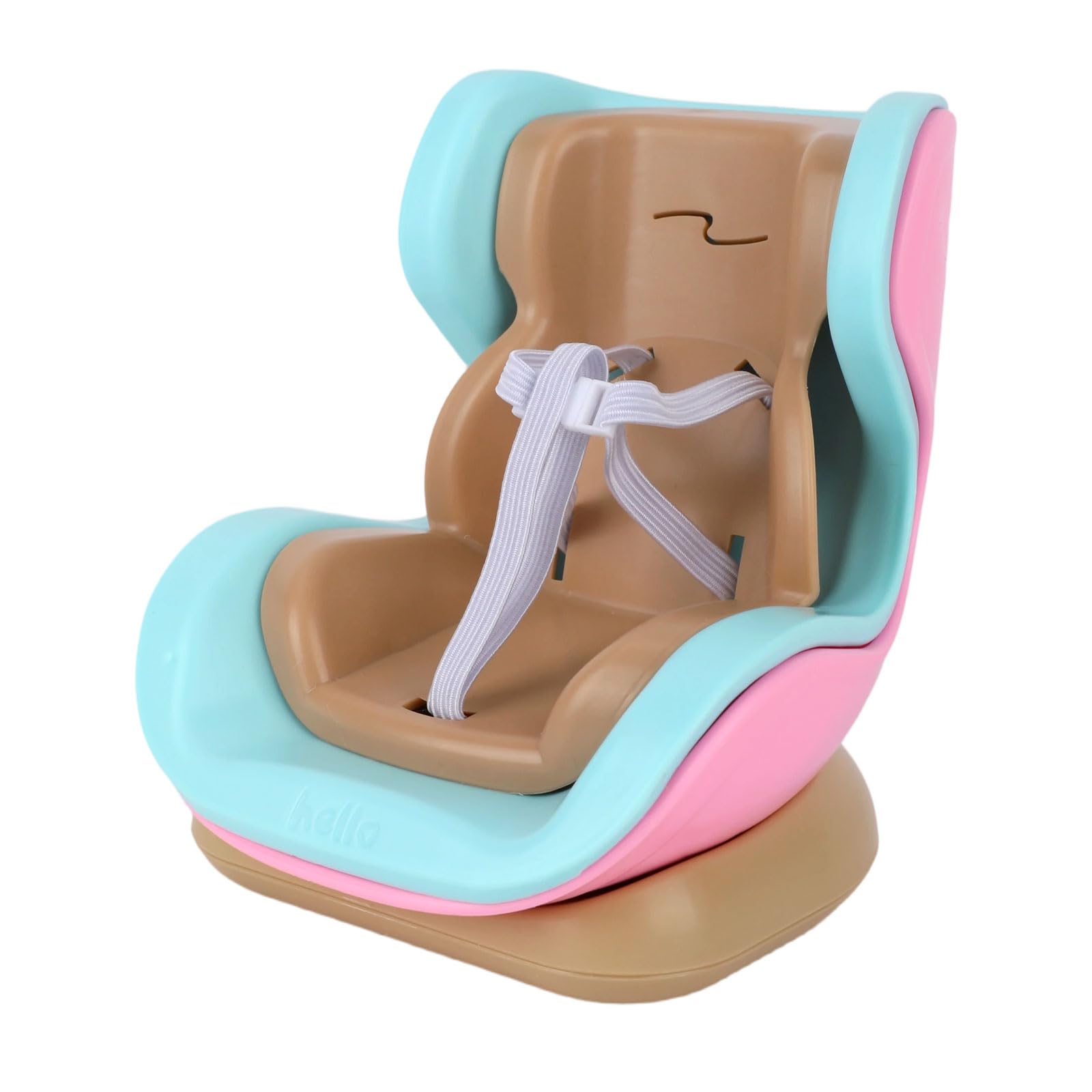 Doll Car Seat for 17cm/6.69in Dolls, Cute Mini Toy Baby Car Safety Carseat Have a Seat Furniture Accessories Stuff with Air Vent Clip Glue Point Cool Toy Chair for Display