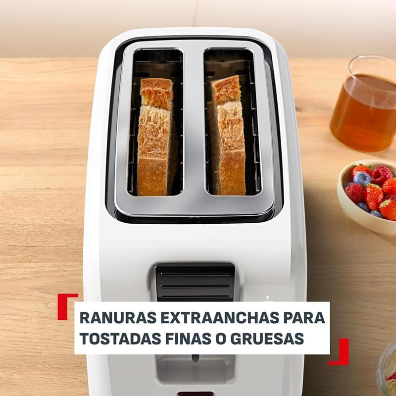 Vita, Tostadora 2 Ranuras, 7 Niveles de tostado, Blanco
