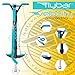 Flybar Velocity Pro Pogo Stick Small - Ages 5 to 9, 40 to 80 Lbs (Teal)