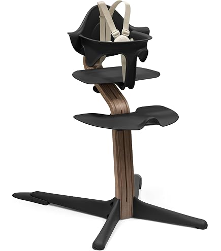 Stokke Nomi High Chair, Black - Inspires Active Sitting - Tool-Free, Seamless Adjustability