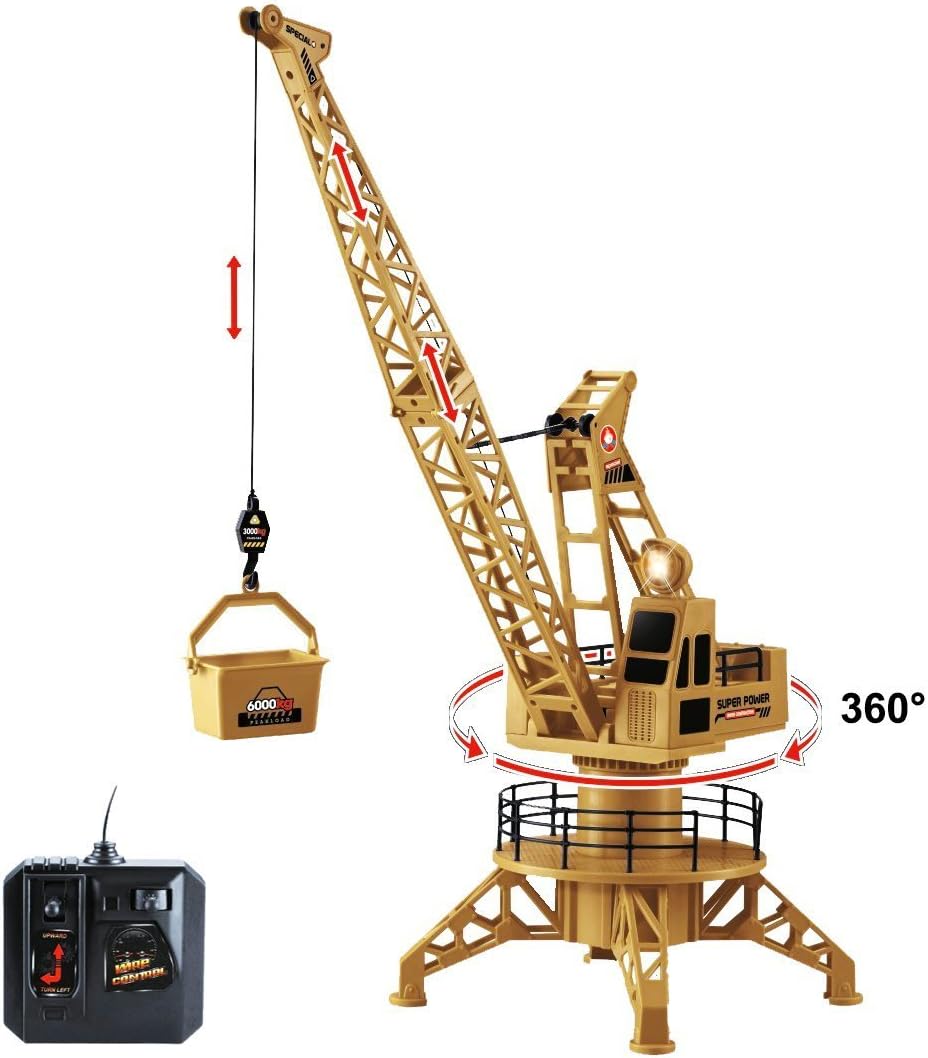 driven construction site crane playset