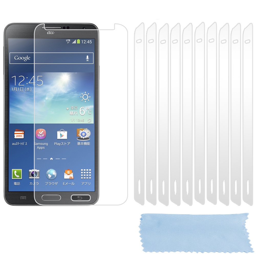 cadorabo - 10 x Screen Protector Crystal Clear HQ for > Samsung Galxy NOTE 3 < high clear - Transparent