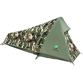 GEERTOP Ultralight Solo Bivy Tent, 1 Person Backpacking Tent for Camping | Lightweight &amp; Waterproof Solo Tent, Aluminum Poles, Double-Wall, for Camping, Hiking, Hunting, Motorcycle Adventures
