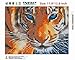DIY 5D Diamond Painting Kit by Number Kit, Tiger Full Drill Embroidery Cross Stitch Arts Craft for Home Wall Decor 11.8x13.8 inch