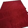 Mybecca Microsuede Fabric 58/60" Width Fabric by The Yard Color : Chinese Red (Cut Separately by 1 Yard for Prime Orders)