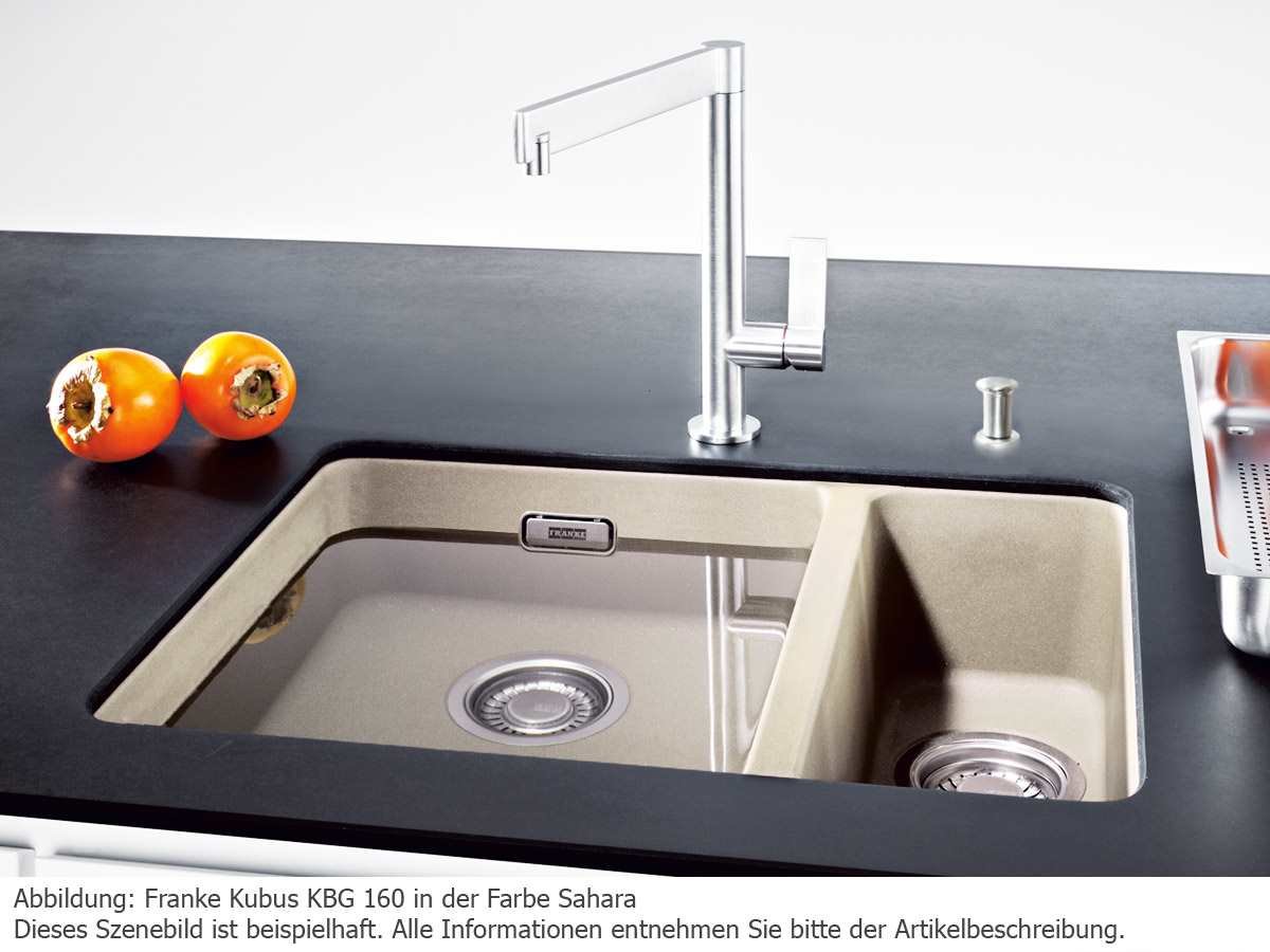 Franke Kubus KBG 160 Umbra Granitspüle Spültisch Unterbauspüle