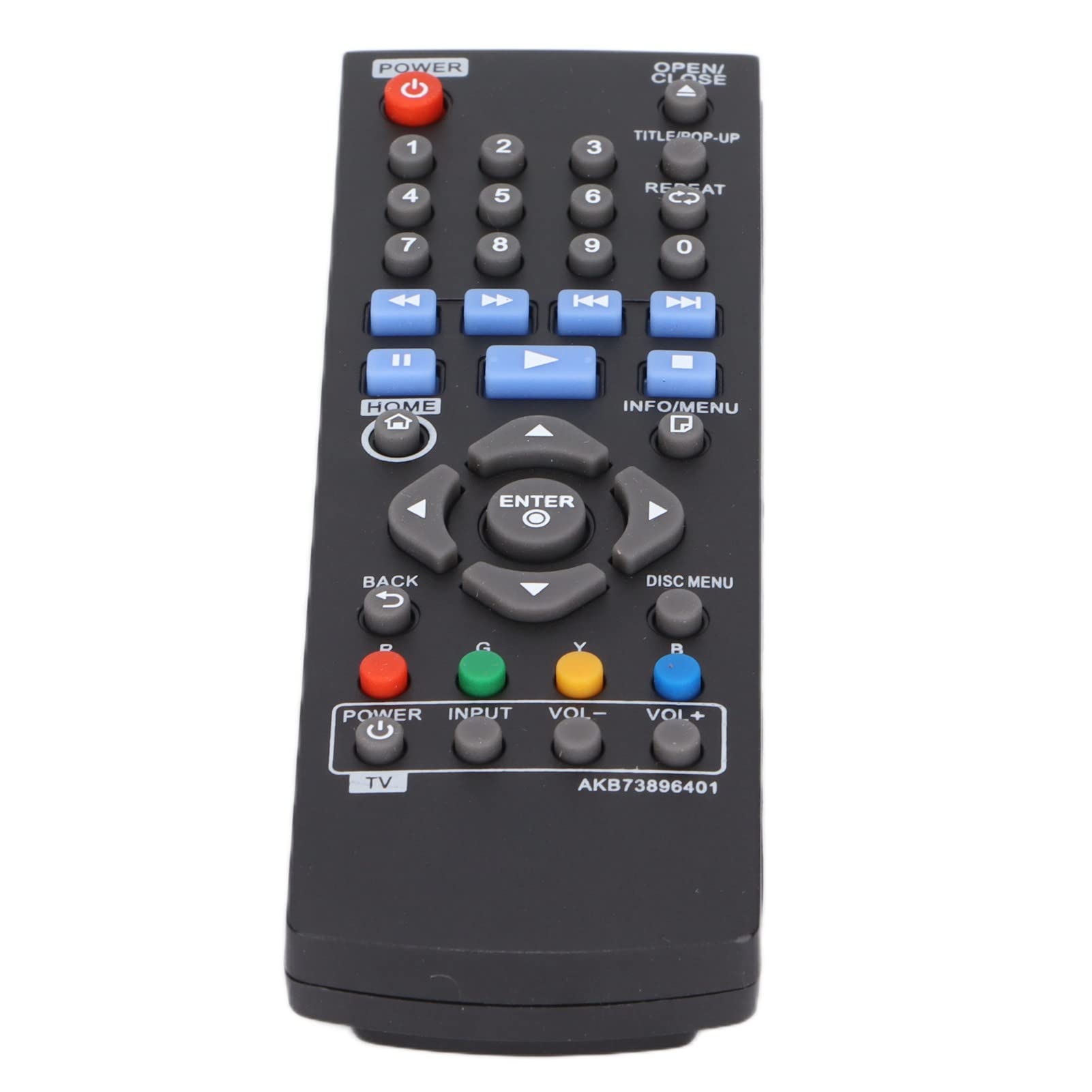 Remote Control Replacement For Dvd Player, Bp350 Remote Control Abs Black Akb73896401 Remote Control For Dvd Player Remote Control For Bp340 Bp135 Bp335W