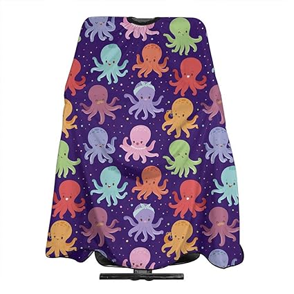 Purple Octopus Cartoon Character