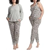 Karen Neuburger Live Love Lounge Women's 3 Piece Lounge Pajama Set