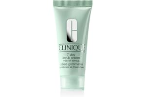 Clinique 7 Day Daily Gentle Face Exfoliator Lightweight Scrub Cream For All Skin Types | Mild Face Scrub With Silica | Exfoliating + Refining
