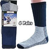 Womens Thermal Socks Heavy Extreme Cold Weather Boot Socks 6-pack By DEBRA WEITZNER