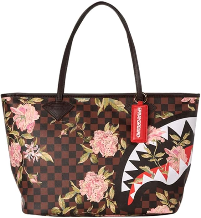 SPRAYGROUND Borsa Shark Flower Tote Bag U Amazon.co.uk Shoes & Bags
