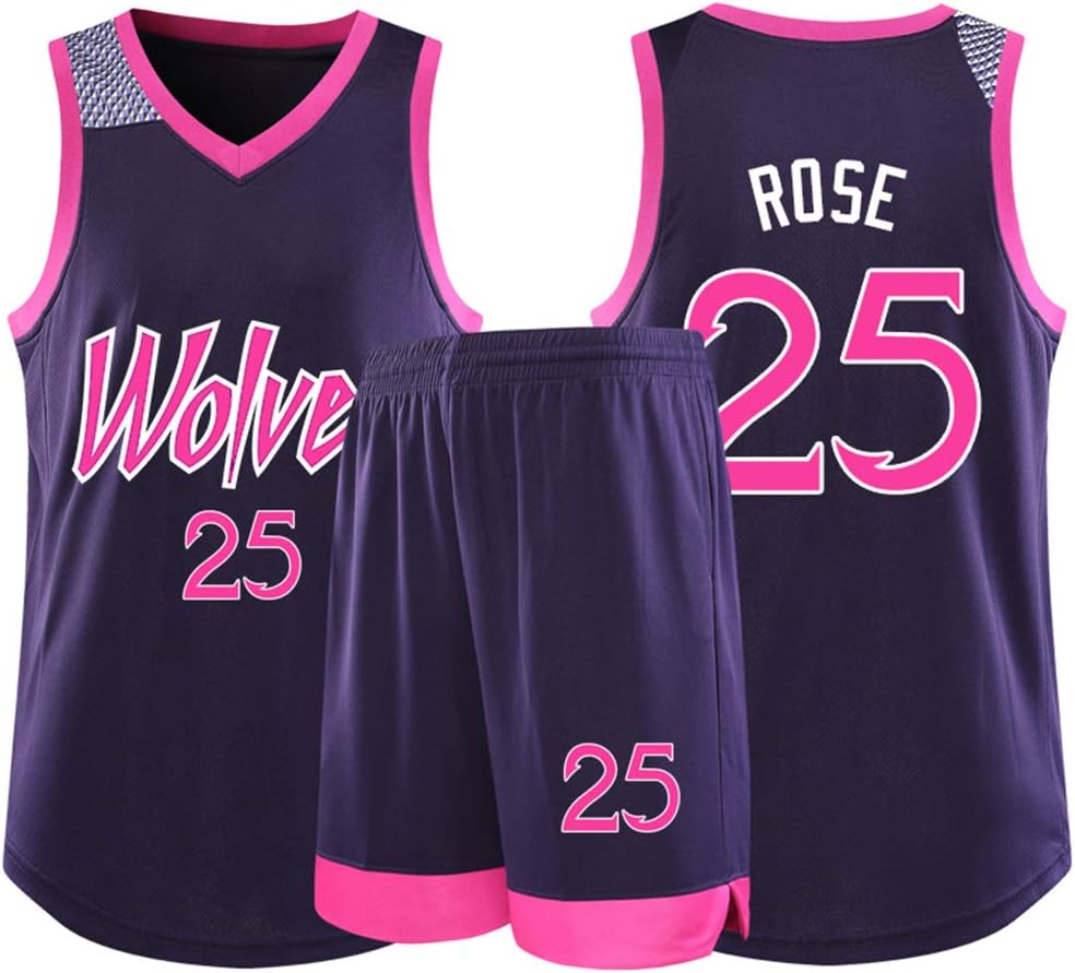 derrick rose purple timberwolves jersey