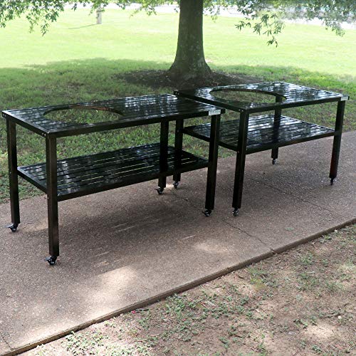 Titan Ceramic Grill Table | Aluminum | Fits Large BGE and Kamado Joe