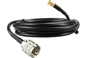 Boobrie UHF to SMA Cable 6.56ft UHF Male PL259 to SMA Male BMR200 Coaxial Cable PL-259 to SMA RF Jumper Cable Ultra Low Loss for CB Radios, Marine Radios| LMR200 Equivalent, Better Than RG58