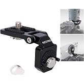 NICEYRIG Right-Angle Bracket Mini L-Shape Mount Plate for ARRI Thread - 603 | 180 Degree Adjustment, Video Accessory Expansion Mount for Camera Cheese Plate, T5 T7 SSD Holder, Field Monitor