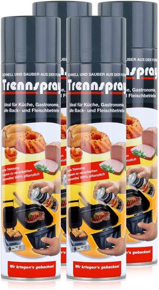 Boyens Trennspray 600ml Dose ( 4er Pack ) Trennfett Grillspray Backtrennmittel