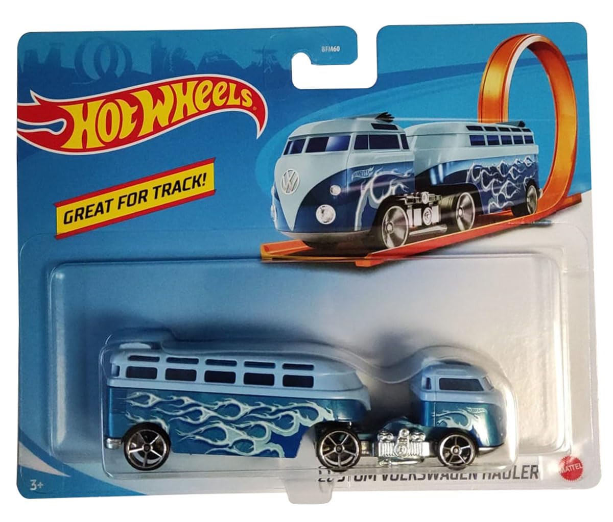 Hot Wheels Track Stars CUSTOM VOLKSWAGEN HAULER Truck (Blue)