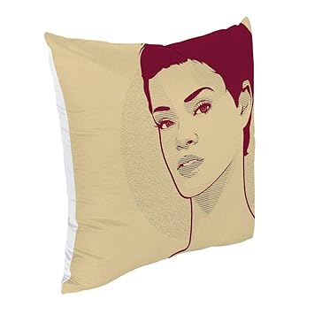 Amazon Com Pyn Rihanna Portrait Throw Pillow Case Cushion Cover