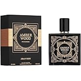 Jean Rish Amber Wood Perfume for Men Eau De Toilette, Long-Lasting Luxury Fragrance, Made In USA - Sandalwood, Amber, Vanilla Scent - 100ml / 3.4 oz