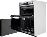 Hotpoint 60cm Double Electric Cooker with Catalytic Cleaning White view 3