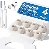 4-Pair Replacement Ear Tips for AirPods Pro 2nd/1st