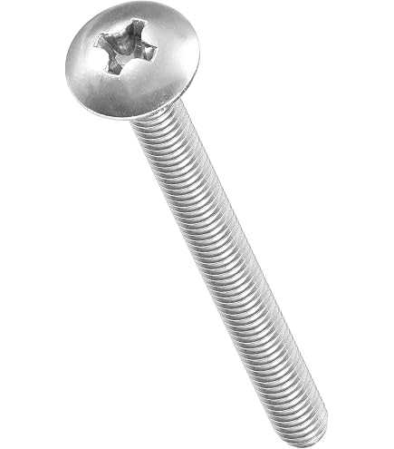 20 Vis M4x65 Mm Tête Phillips – Pour Métal, Cylindriques, Neuves, Marque Uxcell