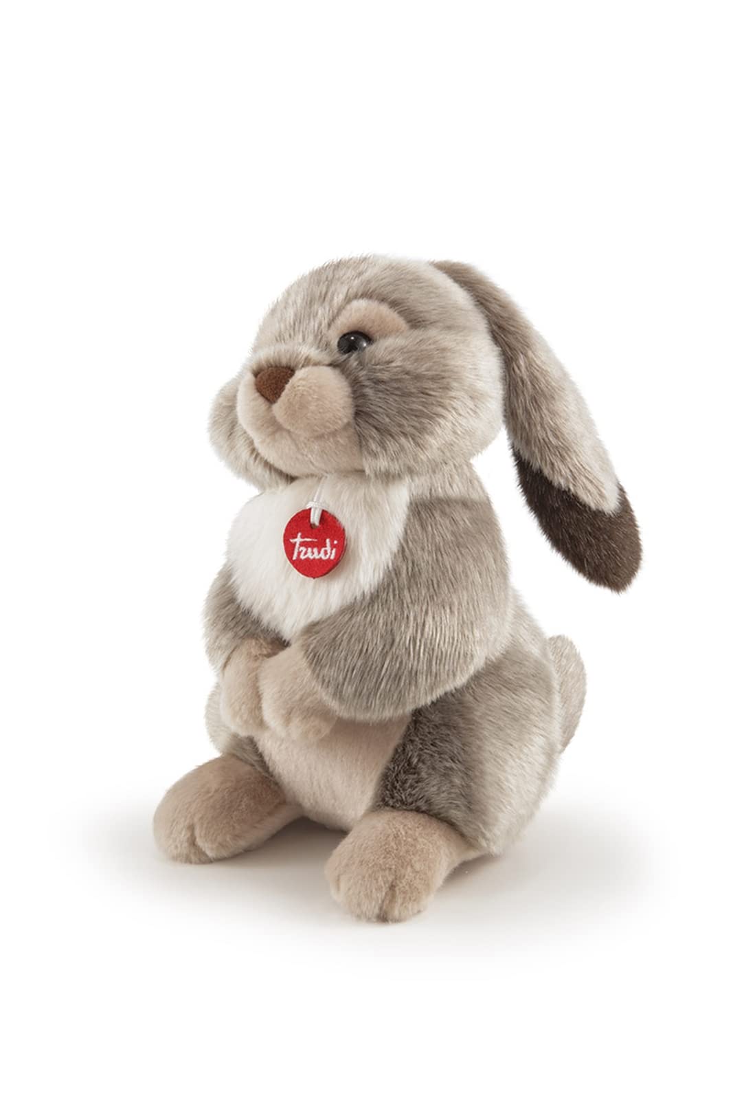 Trudi Plush, Brown Lino Hare – Soft and Cuddly Stuffed Animal Toy, Fire Retardant Polyester, Machine Washable, For Kids & Adults, Christmas, Birthday – 18x29x22 cm