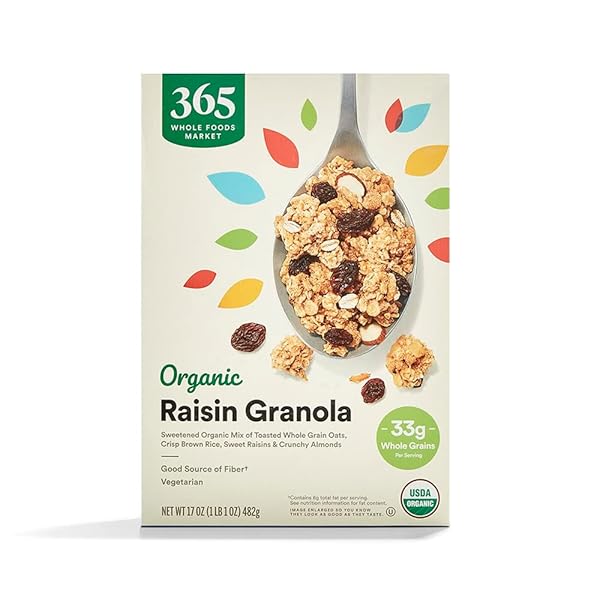 365 BY WHOLE FOODS MARKET, ORGANIC RAISIN GRANOLA,...