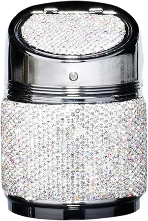 Amazon Vorcool 灰皿 車用 ダイヤモンド キラキラ 女性 ステンレス製 おしゃれ おもしろ 携帯 便利 多機能 灰皿 シガーライター 車 バイク