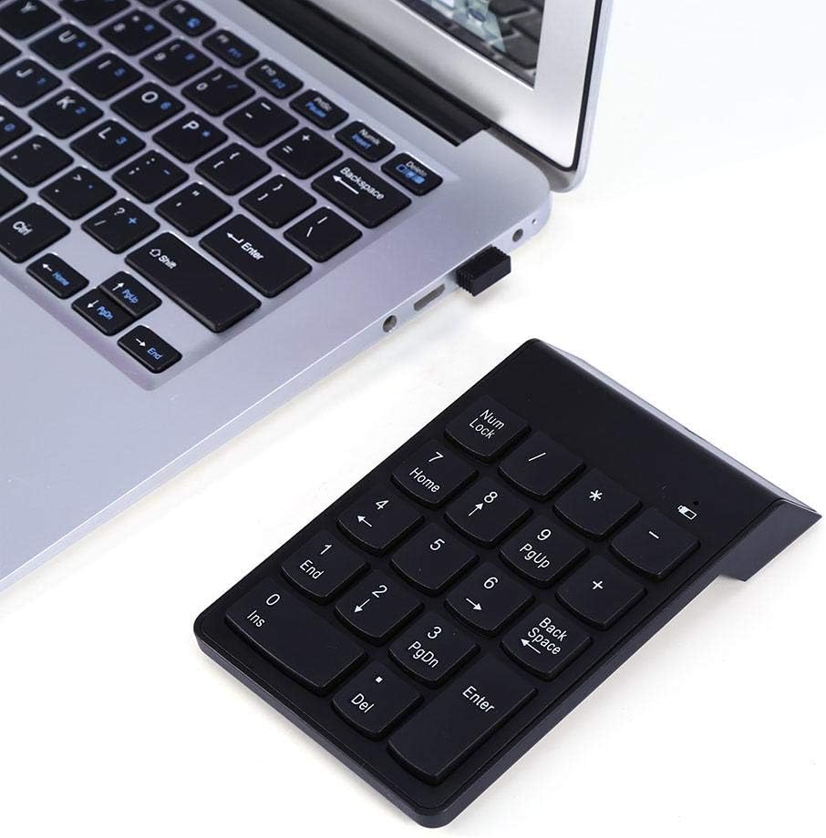 Garsent Numeric Keypad, 2.4G Wireless Ultra Slim Numeric Keypad 18 Keys ...