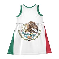 Aflyko Spring Dress for Girl Flag of Mexico Kiddo