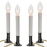 SUNSGNE Electric Christmas Window Candles with